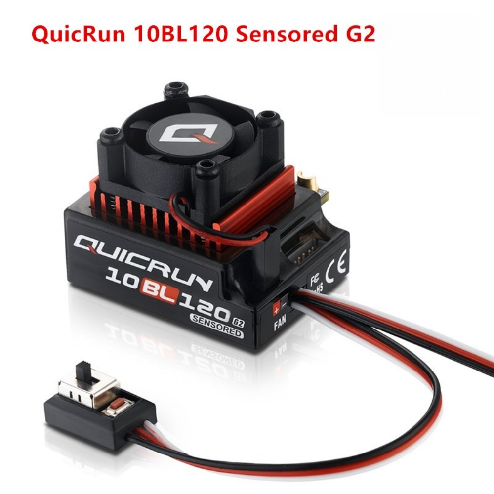 Brushless Motor 3650 - FATJAY Hobbywing QUICRUN-10BL-120-G2 120A ESC Controlador