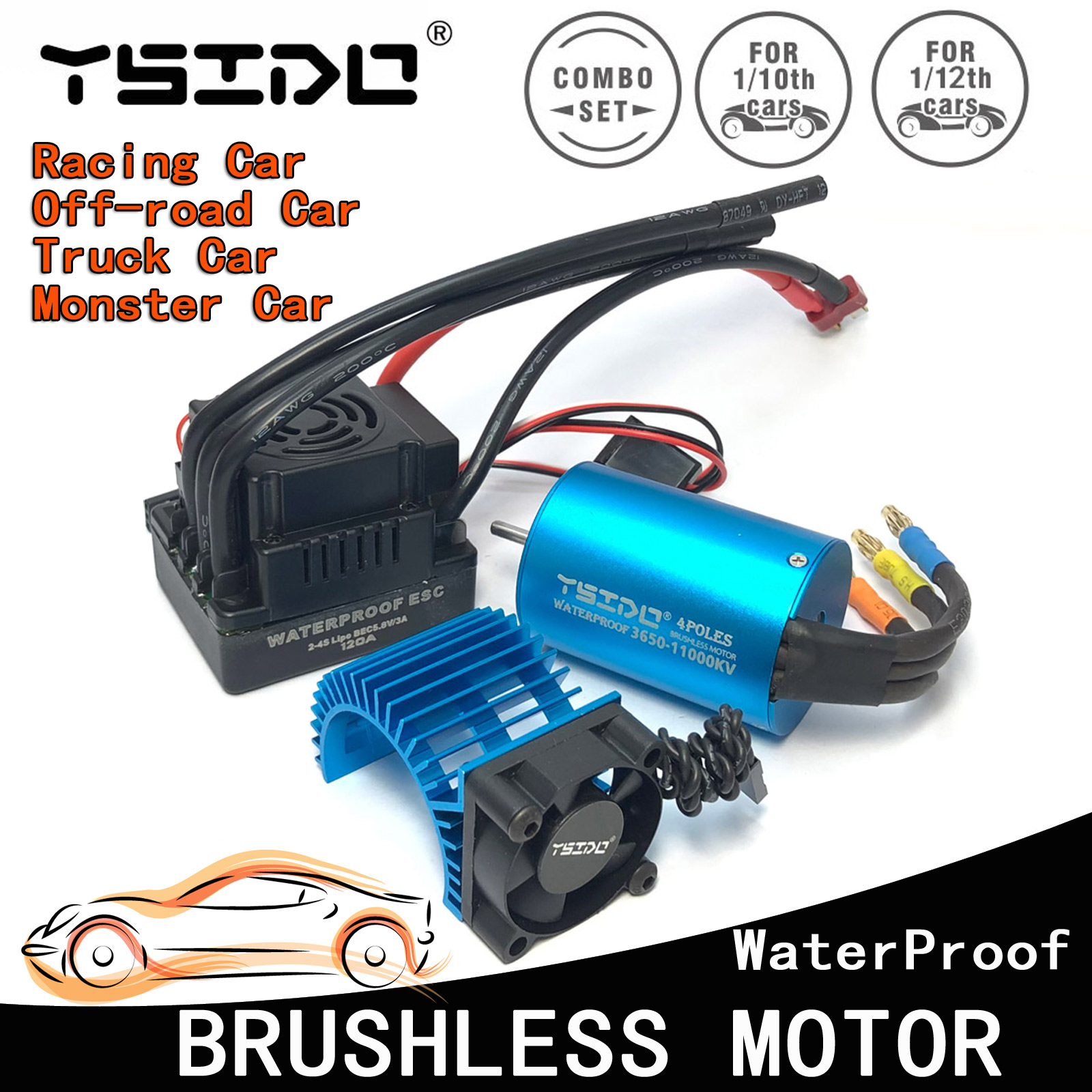 YSIDO 3650 3600KV 5400KV 9500K - Brushless Motor 3650 reseña y precio