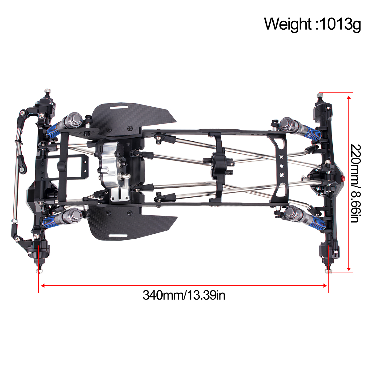 Kit de Chasis LCG de Fibra de  - Shock Absorber Rc reseña y precio