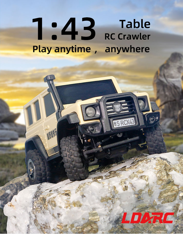 LDARC X43 1:43 coche trepador  - Rc Hobby Pro reseña y precio