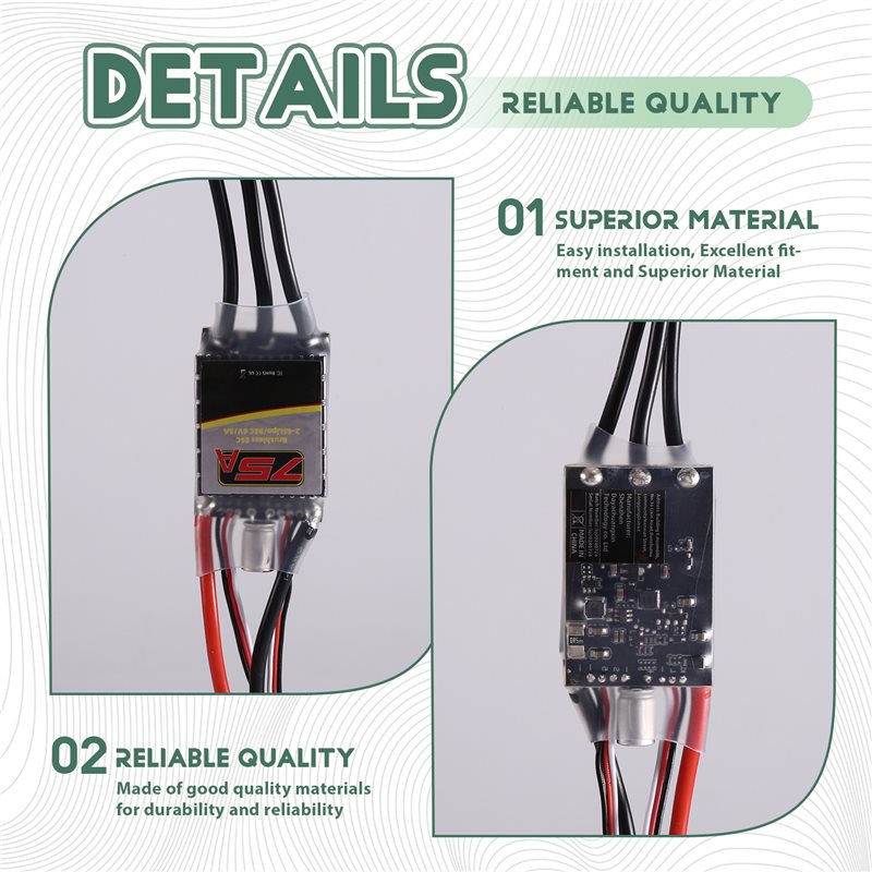 Controlador Electrónico de Vel - Brushless Motor 3650 reseña y precio