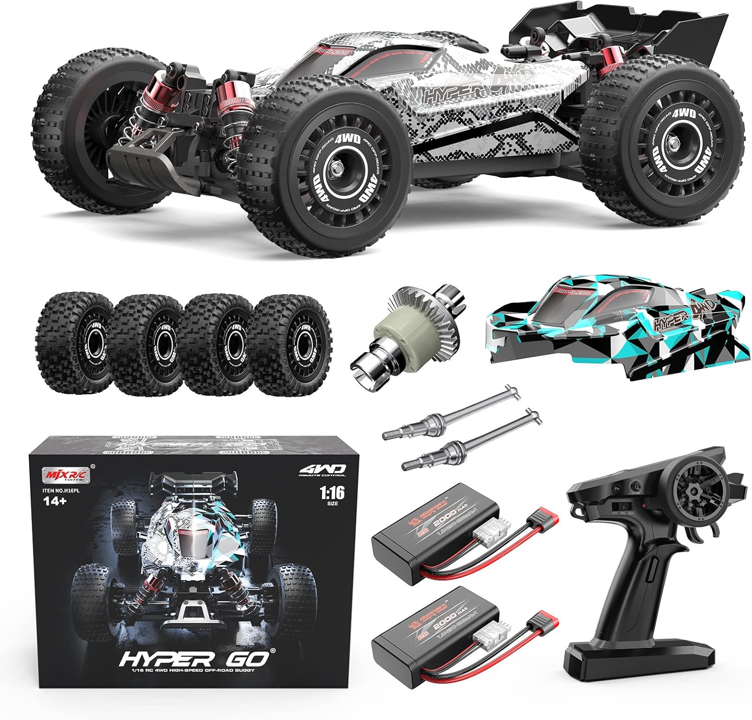 Buggy RC sin escobillas a esca - Rc Hobby Grade Truck reseña y precio