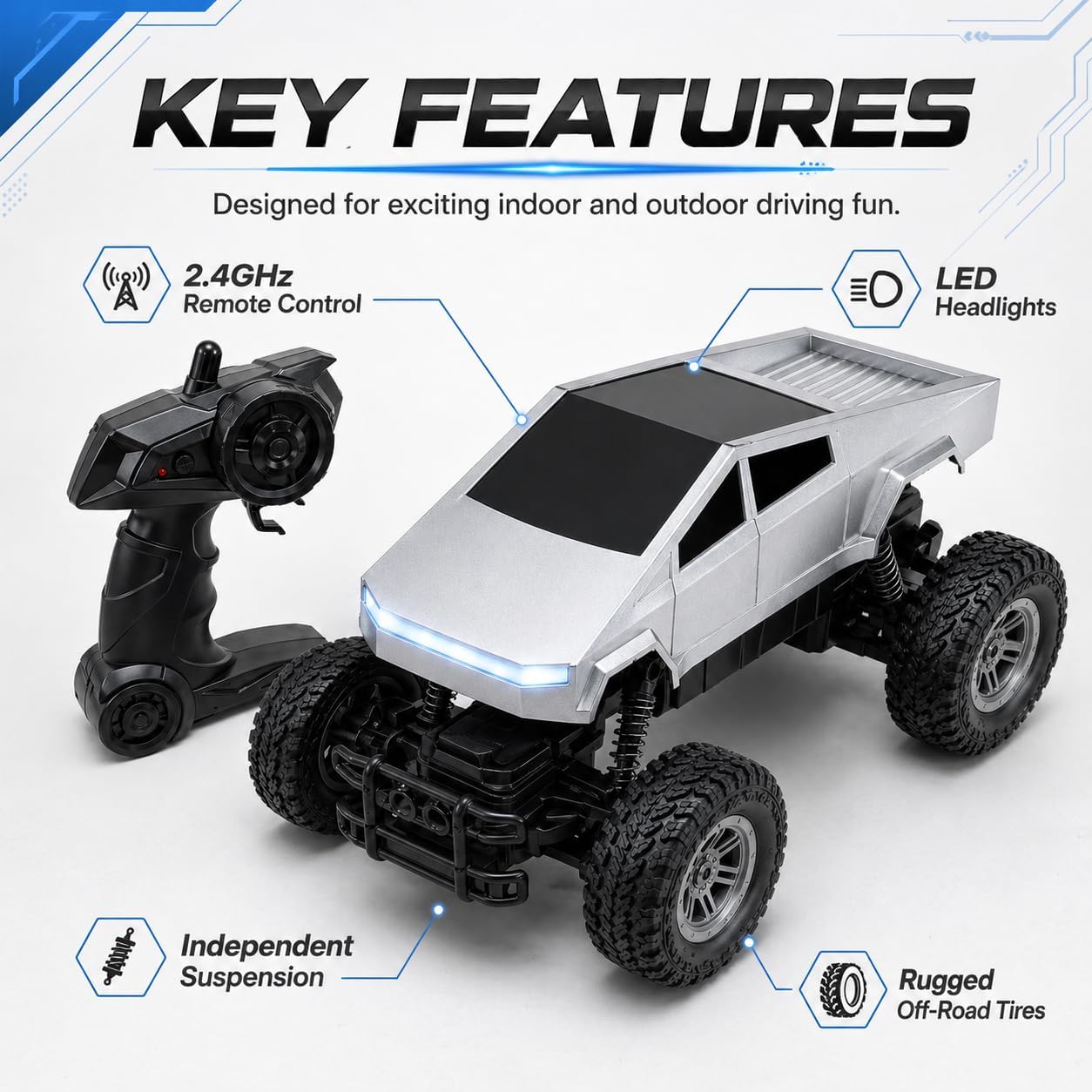 Coche RC 1:18, Camioneta a Con - Rc Hobby Grade Truck reseña y precio