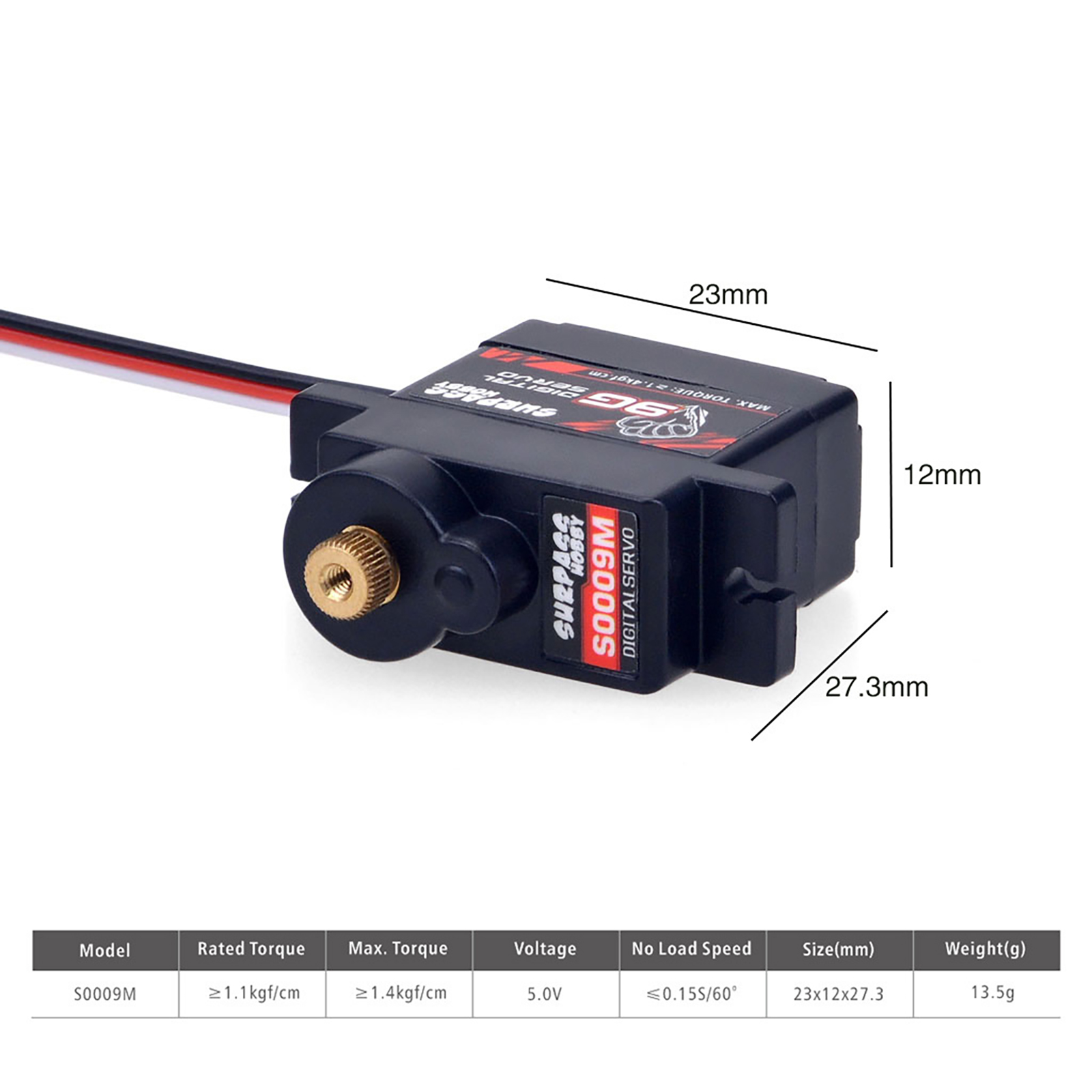 Micro Servo Digital de 2g, 3.7 - Rc Hobby Products reseña y precio