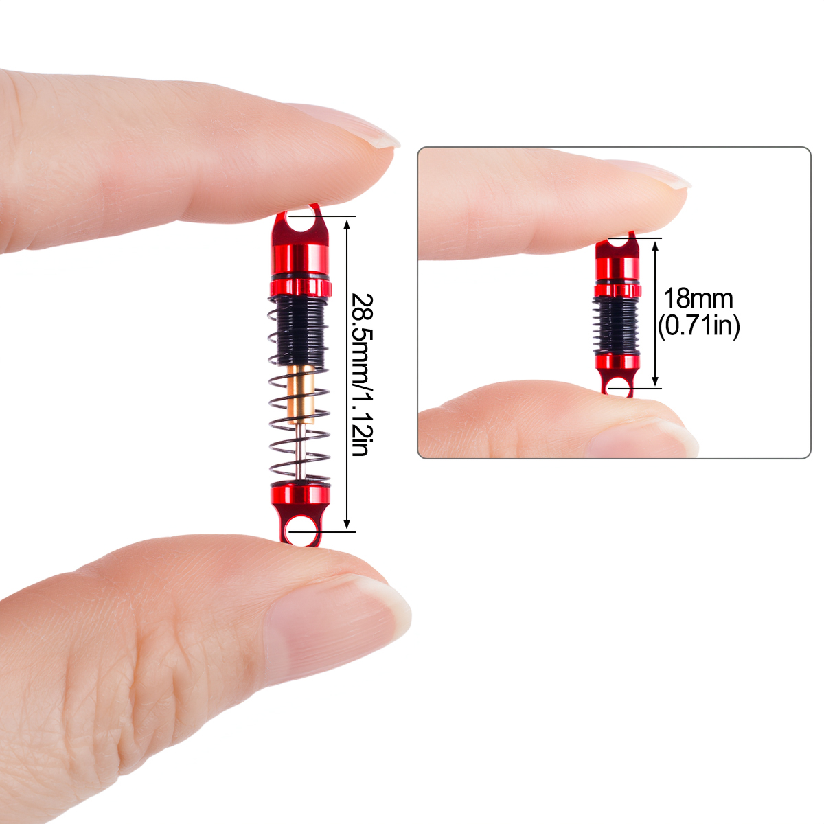4 Amortiguadores de Aluminio d - Shock Absorber Rc reseña y precio