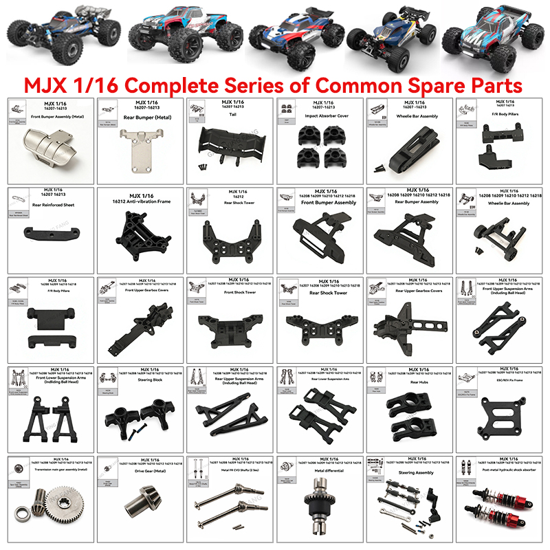 MJX 1/16 para 16218 16213 1621 - Shock Absorber Rc reseña y precio
