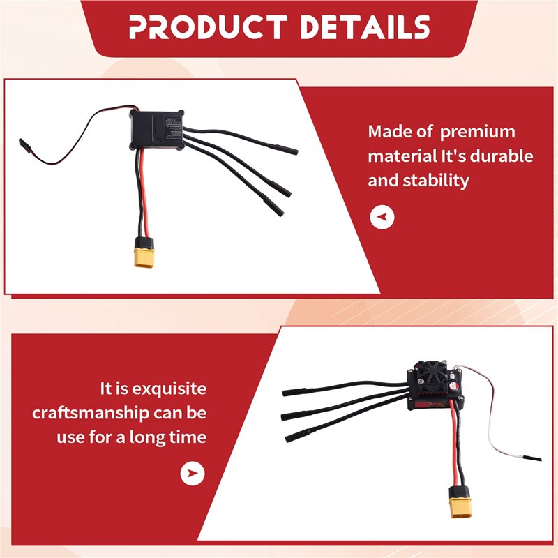 Controlador electrónico de vel - Brushless Motor 3650 reseña y precio